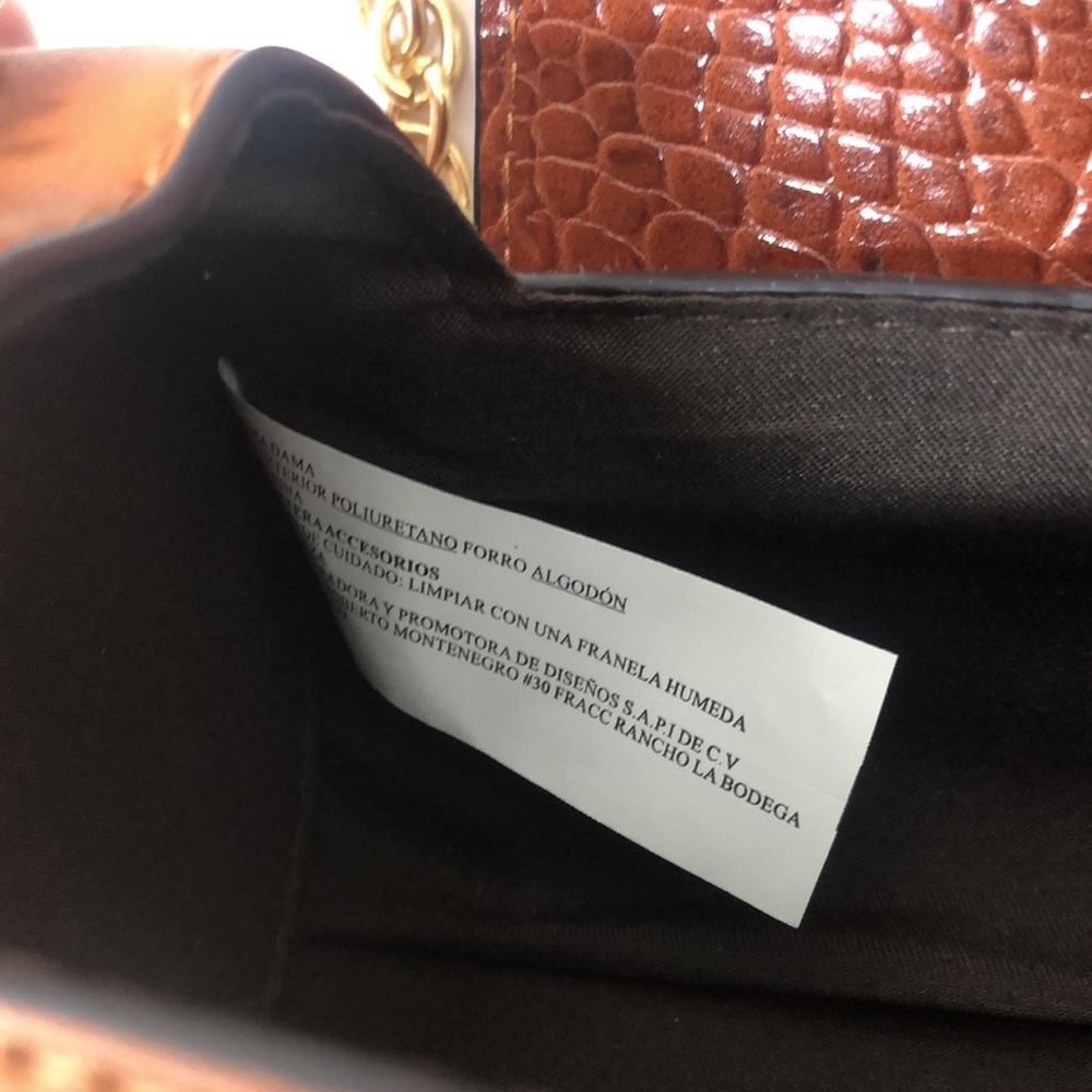 Round bag brown long shoulder - Picture 5 of 10